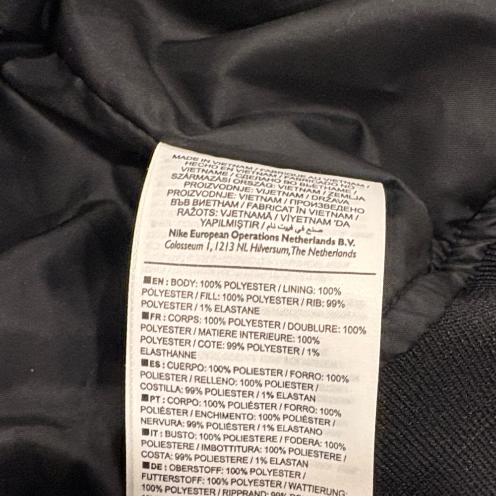 Nike Black Jacket with White Logo Tag - Picture 4 of 4